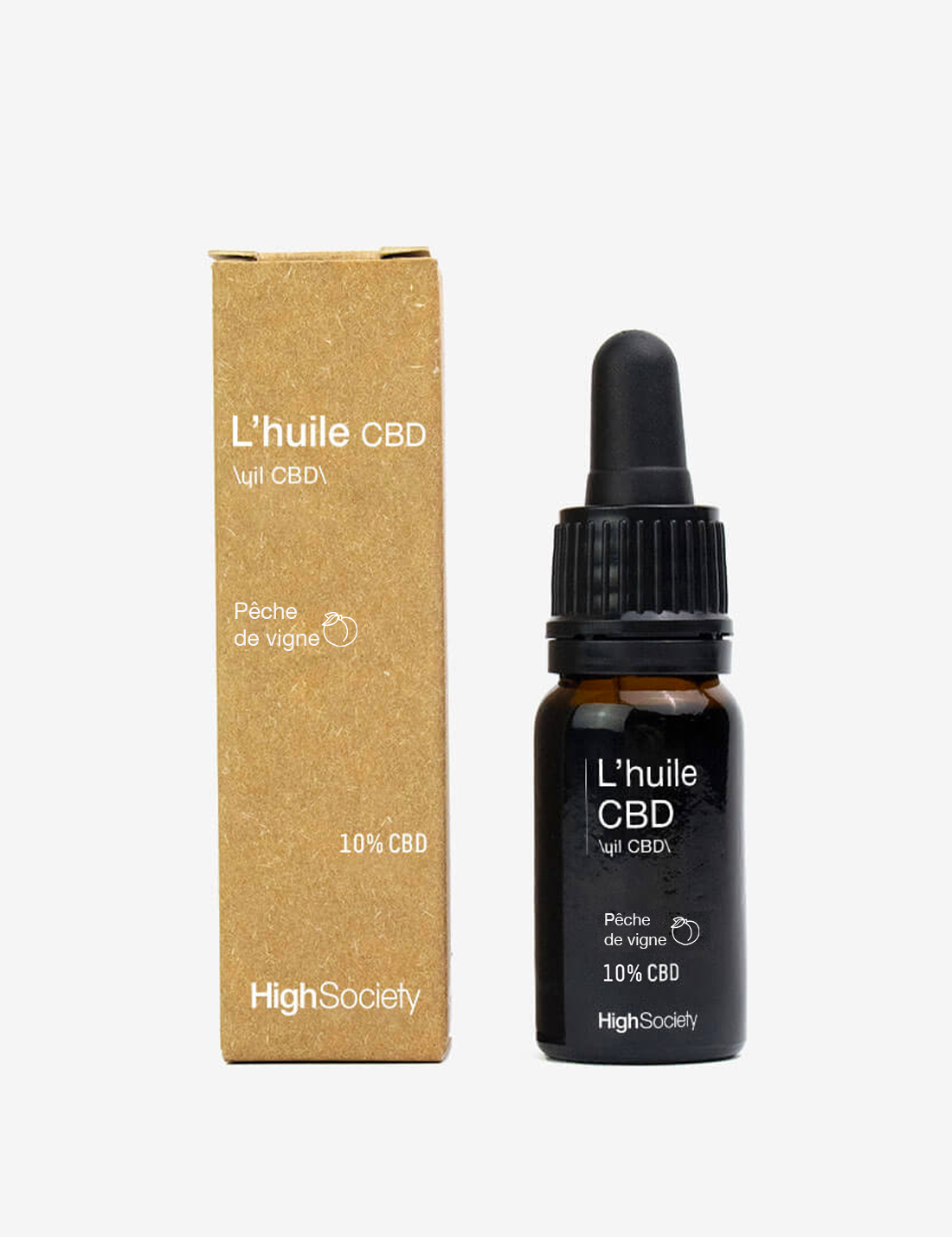 10% CBD-olie Broad Spectrum - Wijnperzik