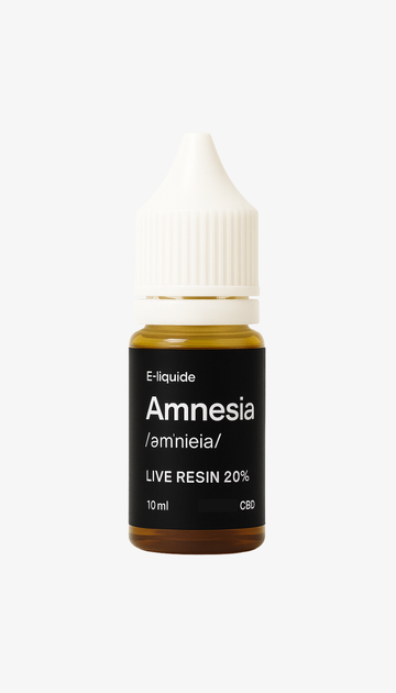🎁 E-liquid Amnesia 20% CBD (100% korting)