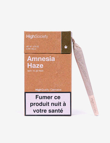 Pakket van 5 Amnesia Haze CBD Pre-Rolls